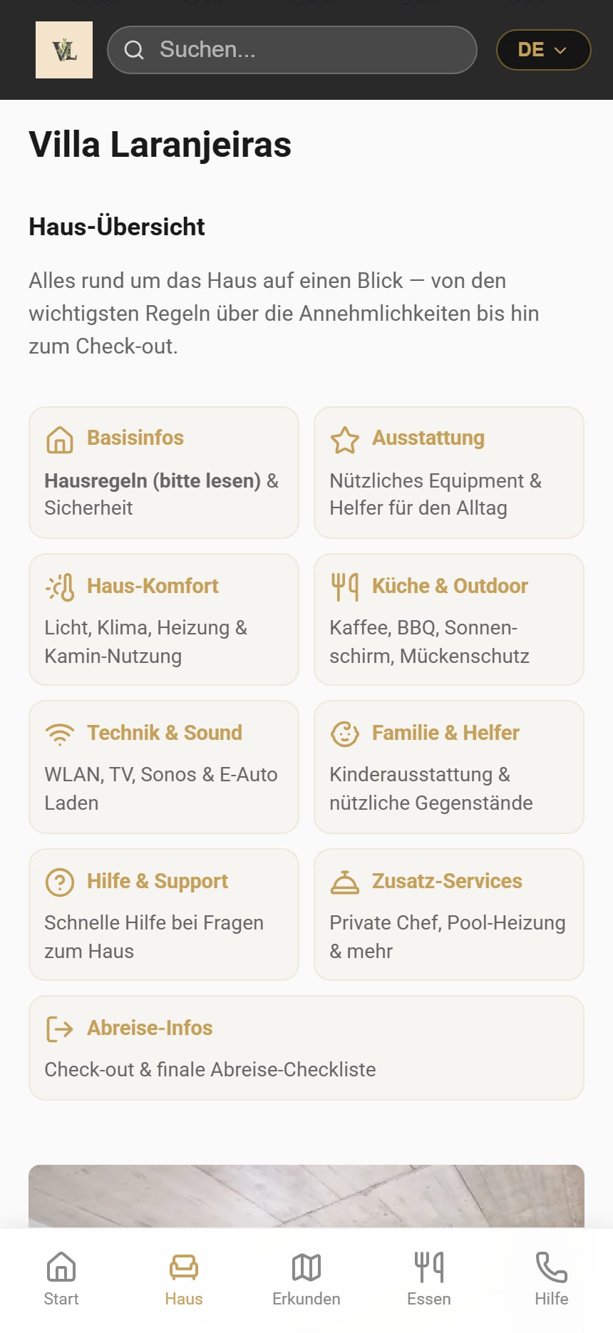 Haus-Guide & Überblick