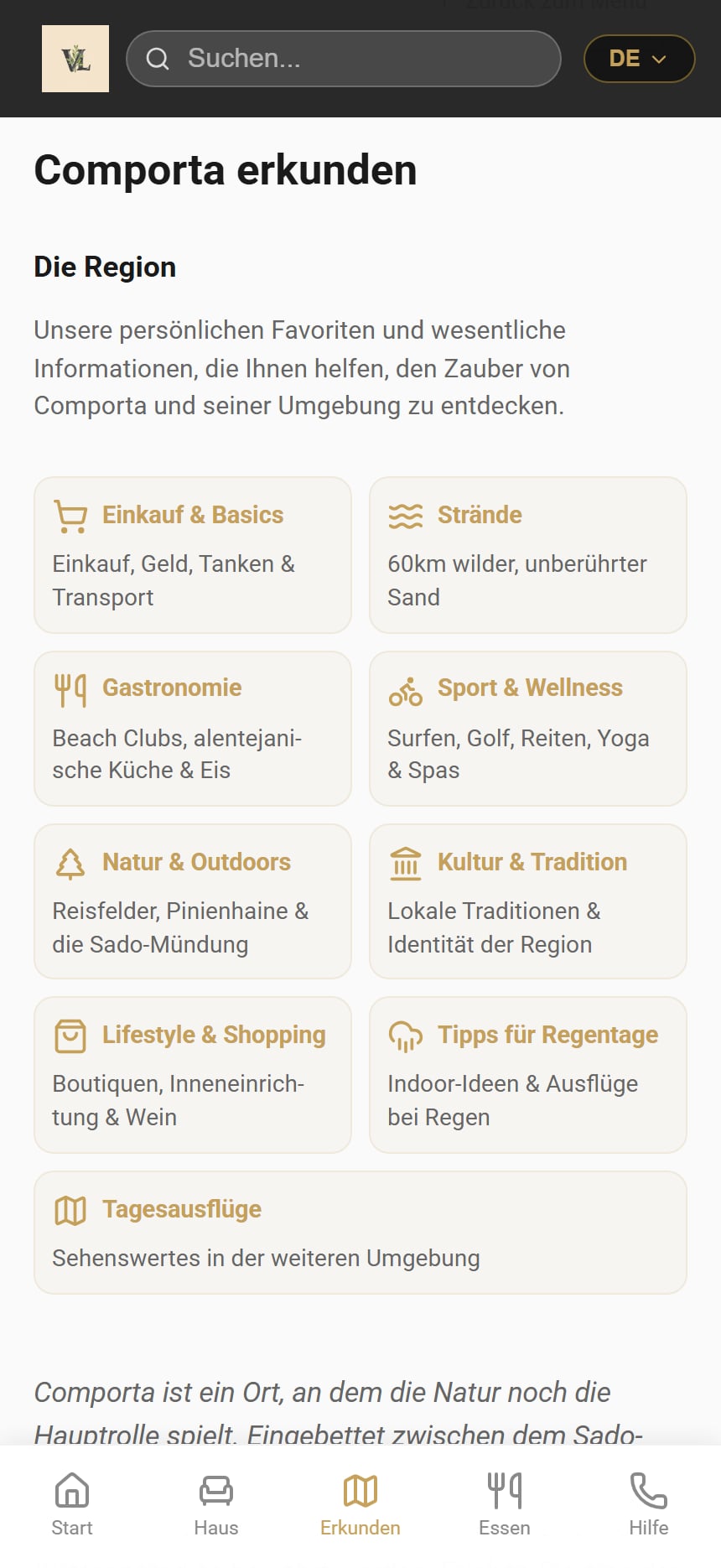 Region & Orientierung