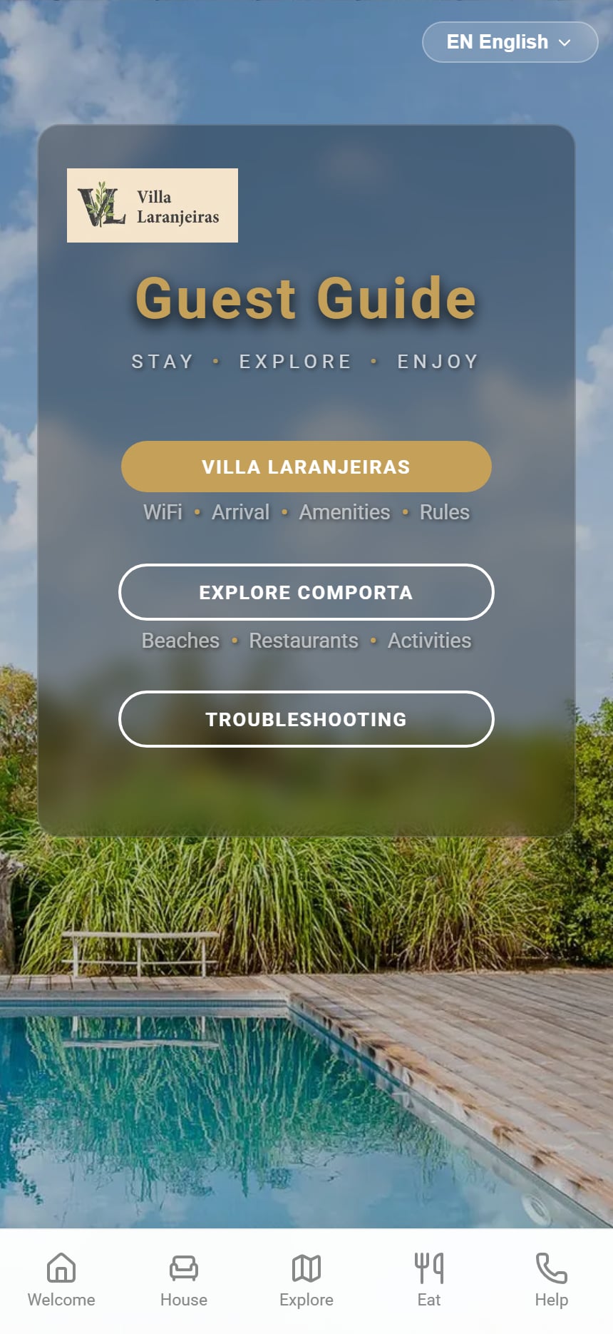 Digital Guest Guide App Preview