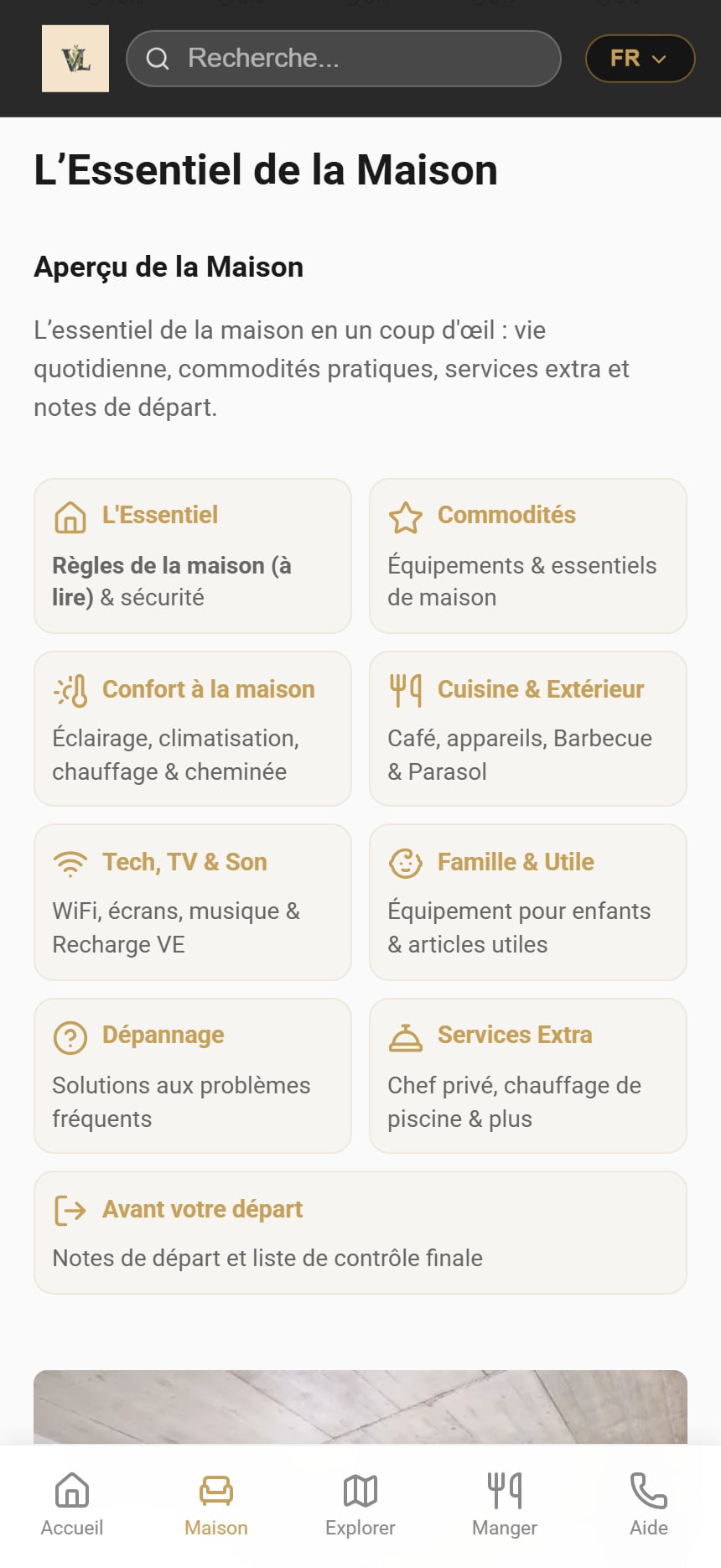 Guide de la Maison