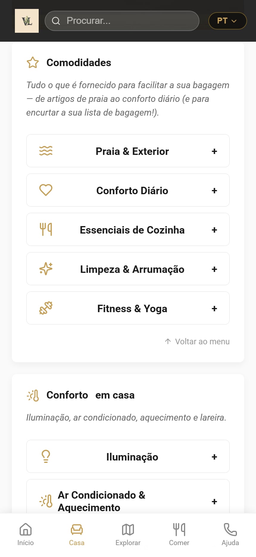 Comodidades & Conforto